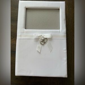 White Photo Album with Heart Charms